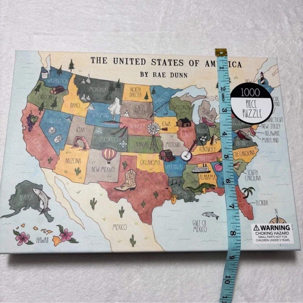 Rae Dunn USA Map Puzzle United State‎ of America 1000 PC